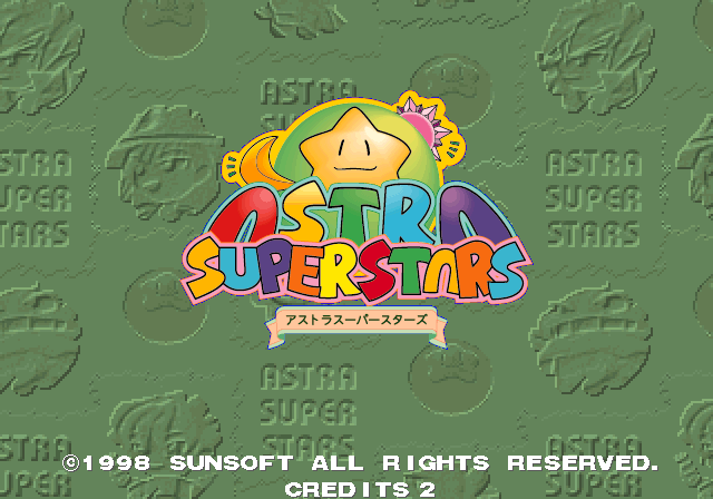 Astra SuperStars (J 980514 V1.002) Title Screen